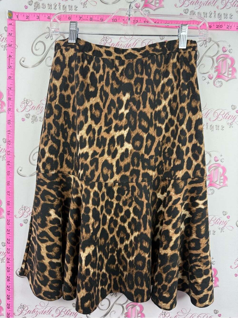 Spense skirt cheetah Leopard Print A-Line Skirt - Brown/Black